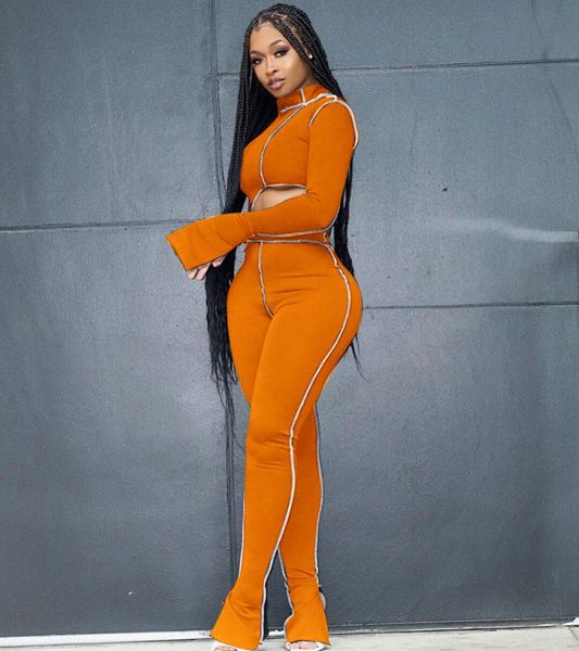 women's tracksuits european and american summer casual wear high collar long horn sleeve jacket sports tight trousers two suit, Gray
women's tracksuits european and american summer casual wear high collar long horn sleeve jacket sports tight trousers two suit, Gray