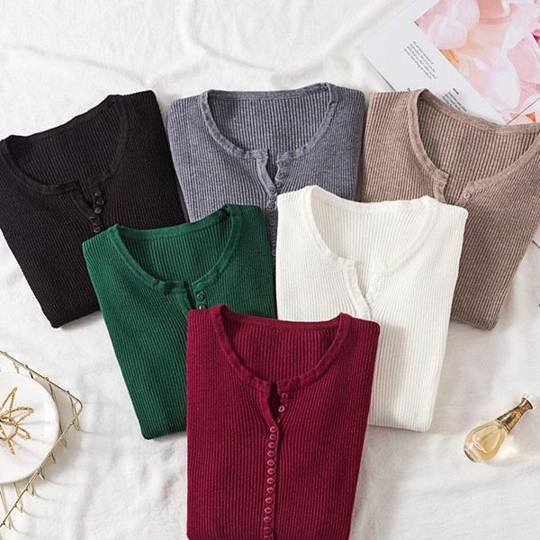 women's sweaters autumn v neck button women pullover fall 2021 long sleeve casual knitted female sweater slim jumper, White;black
women's sweaters autumn v neck button women pullover fall 2021 long sleeve casual knitted female sweater slim jumper, White;black