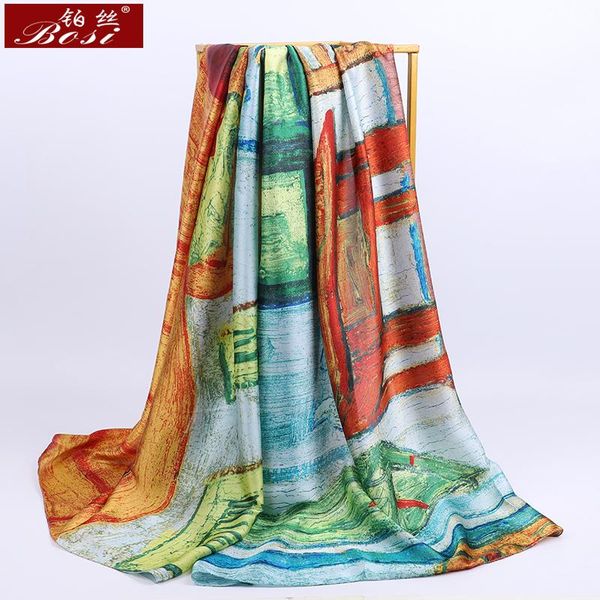 scarves 2021 silk scarf print feel summer women fashion ladies for soft large designer beach shawls and bandana, Blue;gray
scarves 2021 silk scarf print feel summer women fashion ladies for soft large designer beach shawls and bandana, Blue;gray
