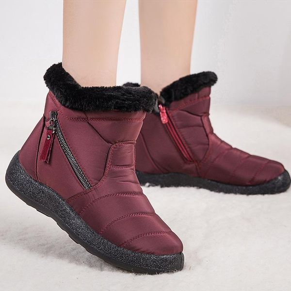 boots women 2021 winter for waterproof warm snow botas mujer zipper ankle low heels shoes, Black
boots women 2021 winter for waterproof warm snow botas mujer zipper ankle low heels shoes, Black