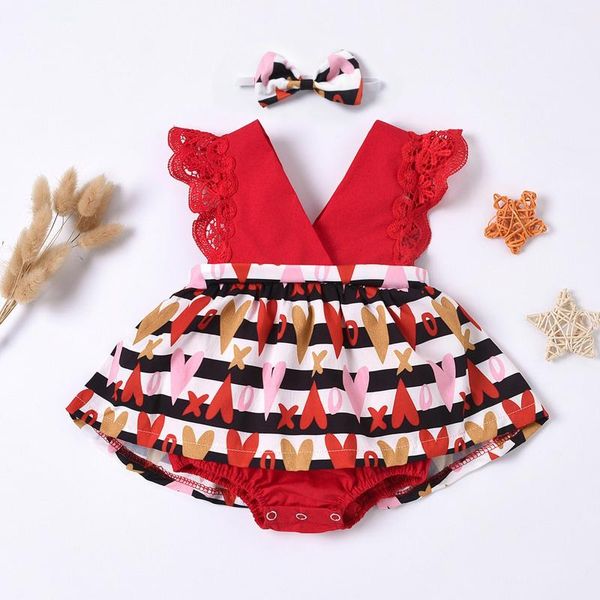 clothing sets valentine's day red festive baby babys girls sleeveless love printed romper v-neck flying sleeve jumpsuit headband set cl, White
clothing sets valentine's day red festive baby babys girls sleeveless love printed romper v-neck flying sleeve jumpsuit headband set cl, White