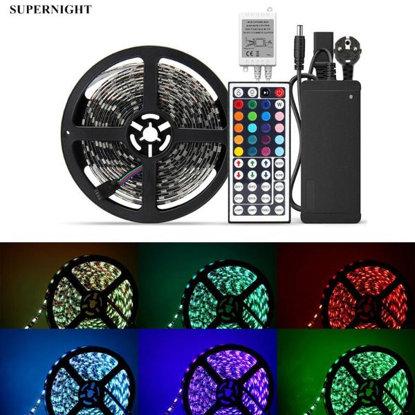 colors led strips kit dc 12v 5m smd 300leds waterproof flexible rgb light with 44 keys ir remote controller
colors led strips kit dc 12v 5m smd 300leds waterproof flexible rgb light with 44 keys ir remote controller