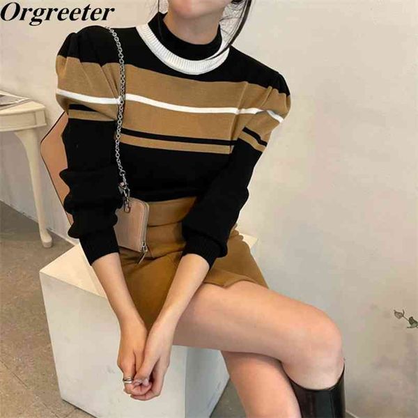 spring fashion design contrast stripes o-neck pullover sweater women's knitted female jumper 210602, White;black
spring fashion design contrast stripes o-neck pullover sweater women's knitted female jumper 210602, White;black