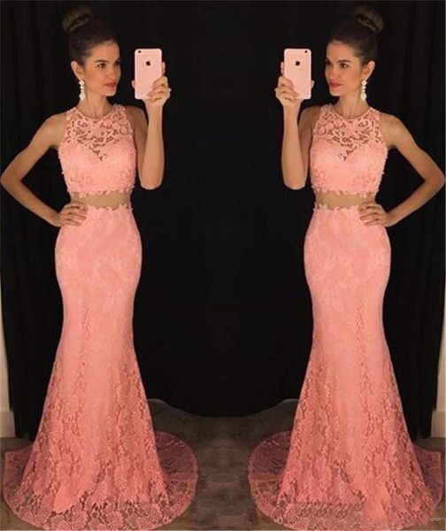 party dresses gown prom dress two pieces lace see-through sweep train pink memraidd 2021, White;black
party dresses gown prom dress two pieces lace see-through sweep train pink memraidd 2021, White;black