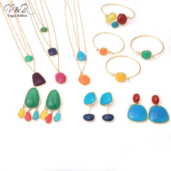 earrings & necklace mixed colorful bright resin drop dangle tassel earring pendent charm bangle bracelet fashion jewelry women, Silver
earrings & necklace mixed colorful bright resin drop dangle tassel earring pendent charm bangle bracelet fashion jewelry women, Silver