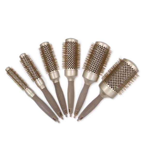 hair brushes professional brush comb hairbrush high temperature resistant ceramic iron round styling tool 6pcs set, Silver
hair brushes professional brush comb hairbrush high temperature resistant ceramic iron round styling tool 6pcs set, Silver