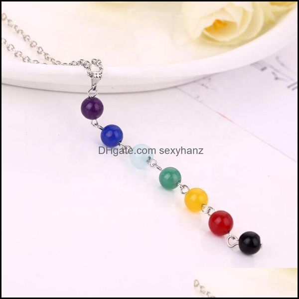 pendant necklaces & pendants women fashion jewelry aessories making colorf 7 chakra natural stone bead necklace drop delivery 2021 2t53b, Silver
pendant necklaces & pendants women fashion jewelry aessories making colorf 7 chakra natural stone bead necklace drop delivery 2021 2t53b, Silver
