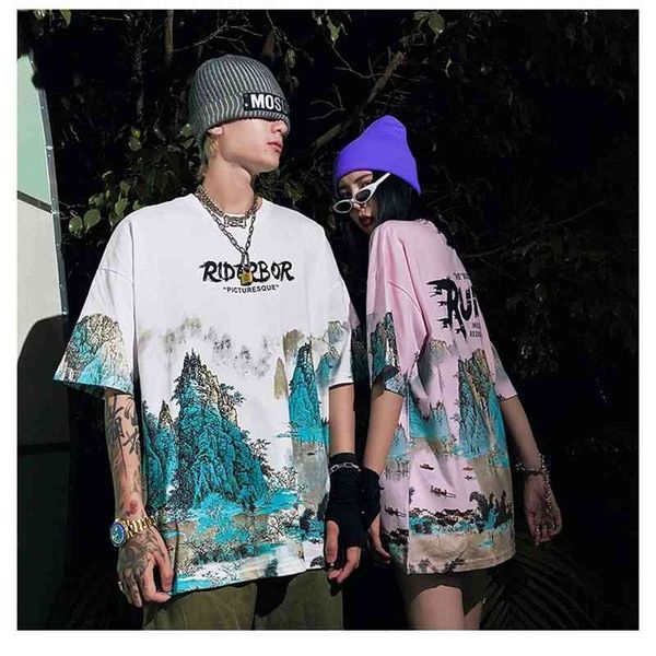 men's t-shirts streetwear print white pink blue short sleeve t-shirt men summer loose trend chinese style couples harajuku mens gr, White;black
men's t-shirts streetwear print white pink blue short sleeve t-shirt men summer loose trend chinese style couples harajuku mens gr, White;black