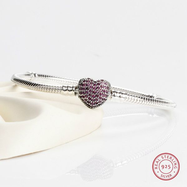 925 sterling silver snake chain bracelet & bangles for womens925 purple crystal heart bracelet original silver 925 jewelry, Golden;silver
925 sterling silver snake chain bracelet & bangles for womens925 purple crystal heart bracelet original silver 925 jewelry, Golden;silver