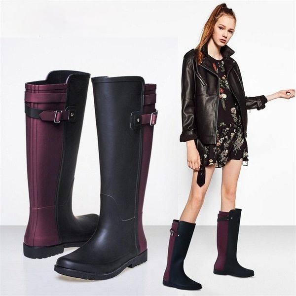boots british women's rain high-barrel color shoes rubber water locomotive horse, Black
boots british women's rain high-barrel color shoes rubber water locomotive horse, Black