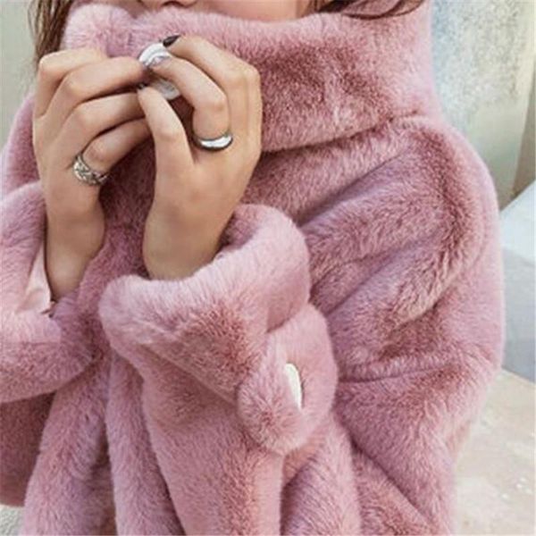 women's fur & faux 2021 winter imitation mink fleece hooded mid-length coat women plus cotton warm ladies clothing, Black
women's fur & faux 2021 winter imitation mink fleece hooded mid-length coat women plus cotton warm ladies clothing, Black