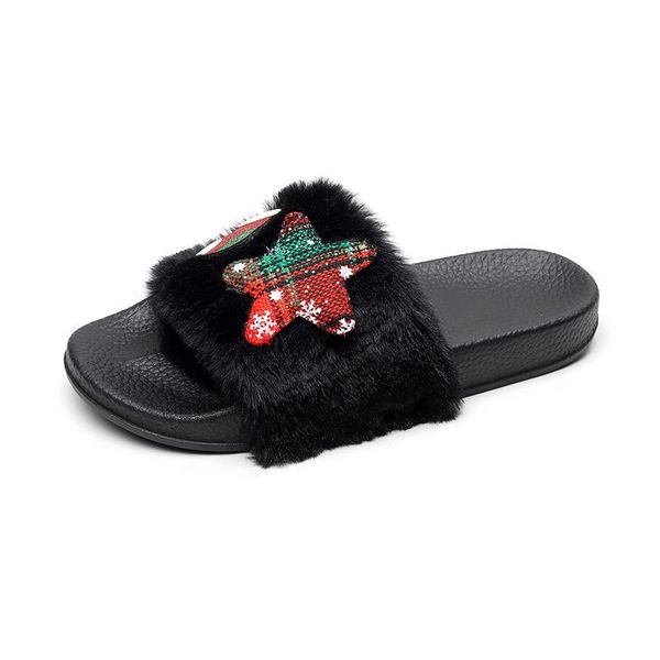drop christmas slippers for women fuzzy reindeer house shoes fur sandals, Black
drop christmas slippers for women fuzzy reindeer house shoes fur sandals, Black
