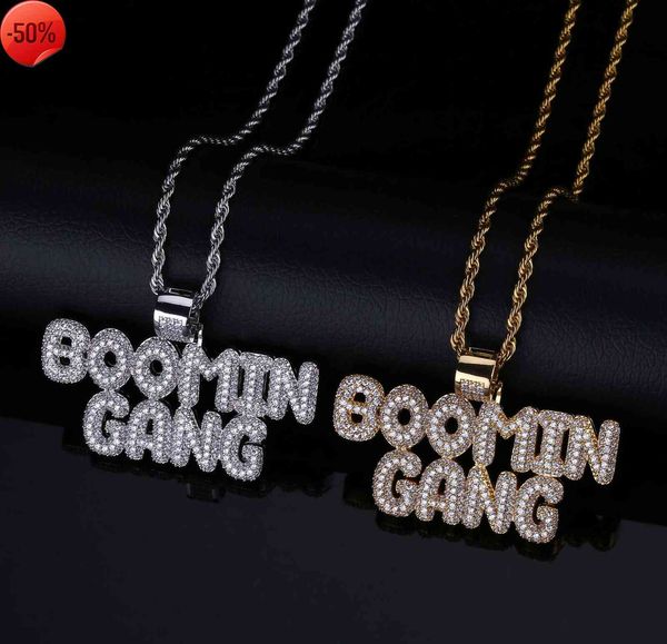 personality fashion brand boomin gang men's large pendant micro inlaid zircon double row letter necklace accessories, Silver
personality fashion brand boomin gang men's large pendant micro inlaid zircon double row letter necklace accessories, Silver