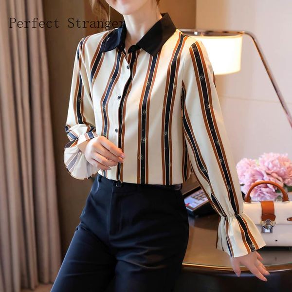 autumn arrival turn down collar striped long sleeve women chiffon blouse women's blouses & shirts, White
autumn arrival turn down collar striped long sleeve women chiffon blouse women's blouses & shirts, White