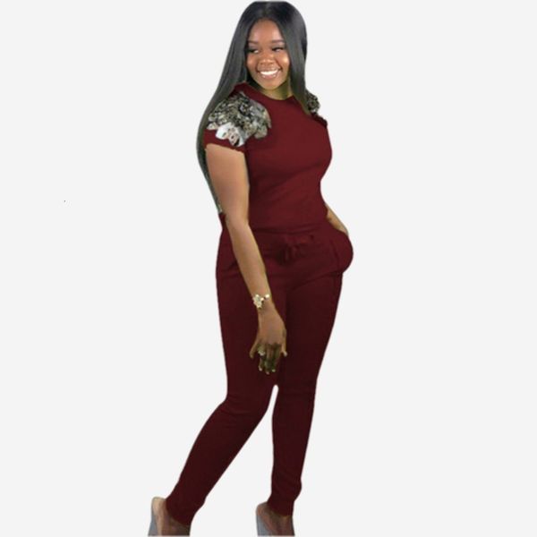 pants sequined women two summer autumn t-shirt and suits casual bodcon 2 piece set tracksuits, White
pants sequined women two summer autumn t-shirt and suits casual bodcon 2 piece set tracksuits, White