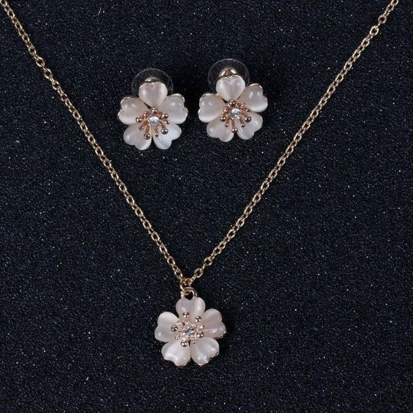 earrings & necklace all-match fashion small fresh flower opal set ladies jewelry two-piece, Silver
earrings & necklace all-match fashion small fresh flower opal set ladies jewelry two-piece, Silver