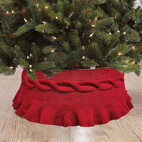 christmas decorations tree skirt twist pleated base collar around xmas home decor red single knitted bottom decorative apron
christmas decorations tree skirt twist pleated base collar around xmas home decor red single knitted bottom decorative apron