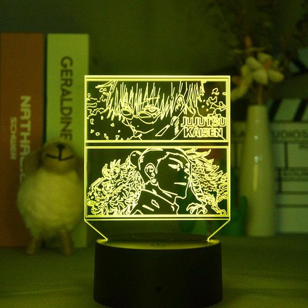 night lights getou suguru & satoru gojo jujutsu kaisen anime light 3d visualization desk led lamp manga fans bedroom bedside table decoratio
night lights getou suguru & satoru gojo jujutsu kaisen anime light 3d visualization desk led lamp manga fans bedroom bedside table decoratio