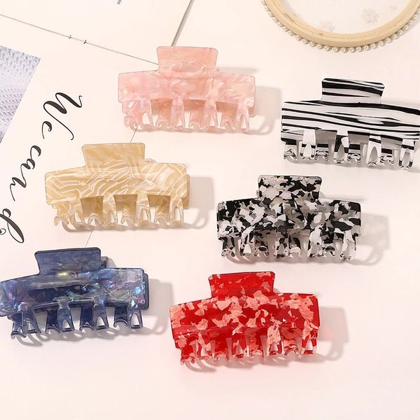 fashion acetate hair claws geometric hair clamp grab styling clips for women girls hairpin hair accessories, Slivery;golden
fashion acetate hair claws geometric hair clamp grab styling clips for women girls hairpin hair accessories, Slivery;golden