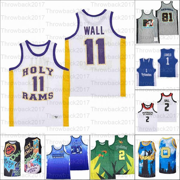 basketball jerseys movie john wall alternate high school nickelodeon 90s rampage lonzo ball #2 mc, Black
basketball jerseys movie john wall alternate high school nickelodeon 90s rampage lonzo ball #2 mc, Black