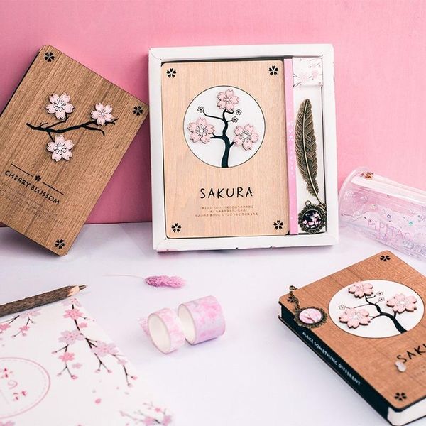 notepads 32k creative japanese sakura notebook set wooden gift stationery with items crystal bookmark journal school, Purple;pink
notepads 32k creative japanese sakura notebook set wooden gift stationery with items crystal bookmark journal school, Purple;pink