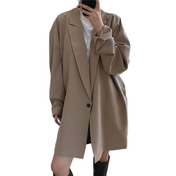 women's suits & blazers 2021 fashion long blazer suit loose a-line windbreaker jacket female spring autumn jackets women outerwear f101, White;black
women's suits & blazers 2021 fashion long blazer suit loose a-line windbreaker jacket female spring autumn jackets women outerwear f101, White;black