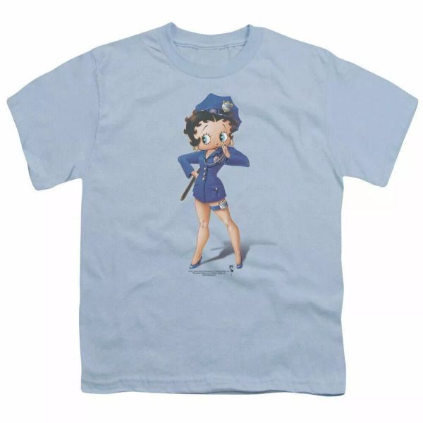 Betty Boop Officer Boop Kids Youth T Shirt Licensed Cartoon Tee Light Blue, White;black
Betty Boop Officer Boop Kids Youth T Shirt Licensed Cartoon Tee Light Blue, White;black