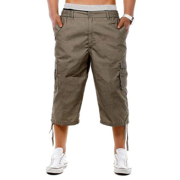 ly men casual 3/4 pants multi-pockets simple breathable male for summer men's, Black
ly men casual 3/4 pants multi-pockets simple breathable male for summer men's, Black