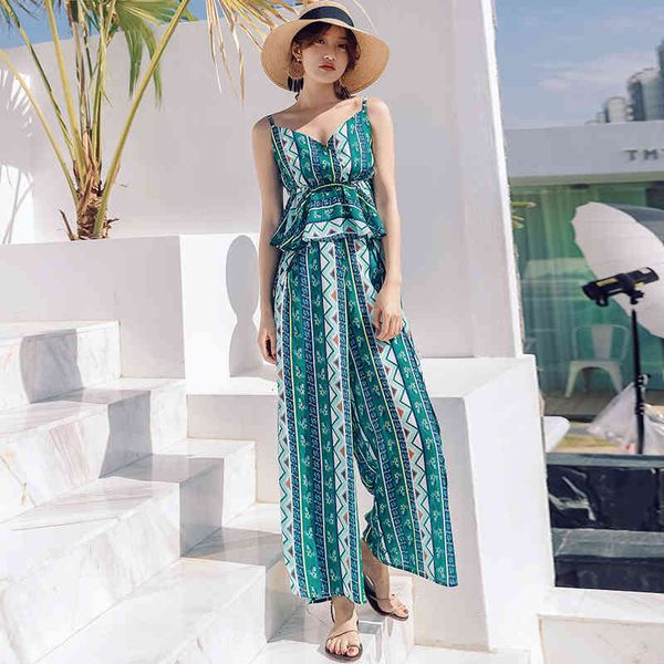 short classy female fashion comfortable arrival shirtless temperament long pant beach summer two pieces together, White;black
short classy female fashion comfortable arrival shirtless temperament long pant beach summer two pieces together, White;black