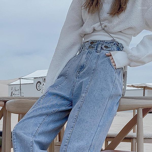 women's jeans 2021 women candy color denim harem pants fashion loose high waist radish solid trousers streetwear jean sweatpant p267, Blue
women's jeans 2021 women candy color denim harem pants fashion loose high waist radish solid trousers streetwear jean sweatpant p267, Blue