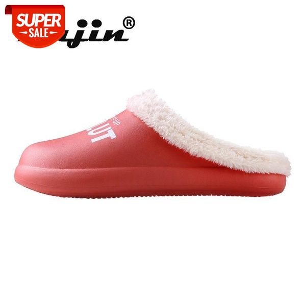 fujin women men home slippers children kid famaily warm fur plush winter house slipper shoes soft platform comfortable #4y9k