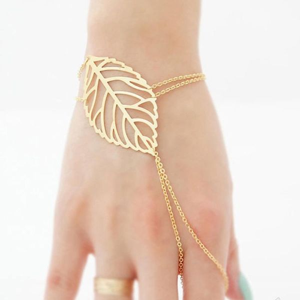 link, chain the european and american style fashion hollow out ms leaf shape hand catenary punk jewelry for party gift sell like cakes, Black
link, chain the european and american style fashion hollow out ms leaf shape hand catenary punk jewelry for party gift sell like cakes, Black