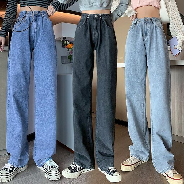 women's jeans varofi high-waisted loose, straight, floor-length pants woman y2k baggy women high waisted, Blue
women's jeans varofi high-waisted loose, straight, floor-length pants woman y2k baggy women high waisted, Blue