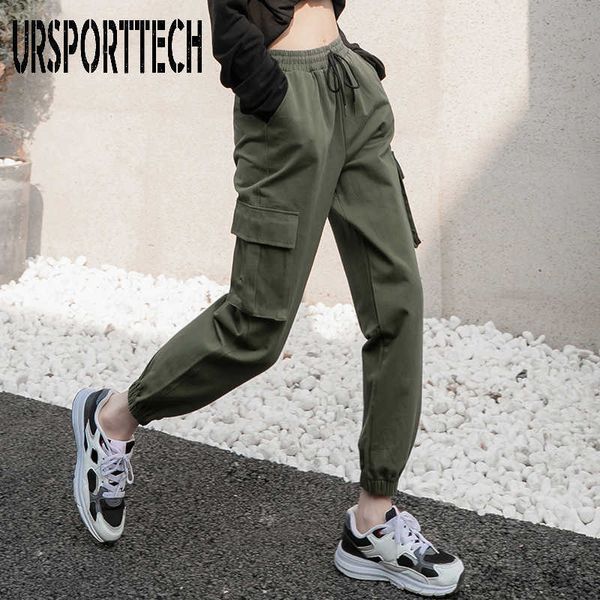 women pants summer cotton casual sport joggers women plus size harajuku cargo pants slim military women elastics trousers 210528, Black;white
women pants summer cotton casual sport joggers women plus size harajuku cargo pants slim military women elastics trousers 210528, Black;white
