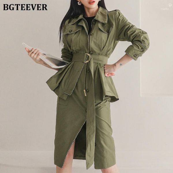 autumn stylish women skirt suits zipper up belted windbreaker & single-breasted split midi skirts female 2 pieces set1, White
autumn stylish women skirt suits zipper up belted windbreaker & single-breasted split midi skirts female 2 pieces set1, White