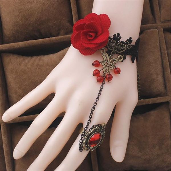 charm bracelets 2021 retro lace red rose metal bracelet big crystal fashion jewelry for female, Golden;silver
charm bracelets 2021 retro lace red rose metal bracelet big crystal fashion jewelry for female, Golden;silver
