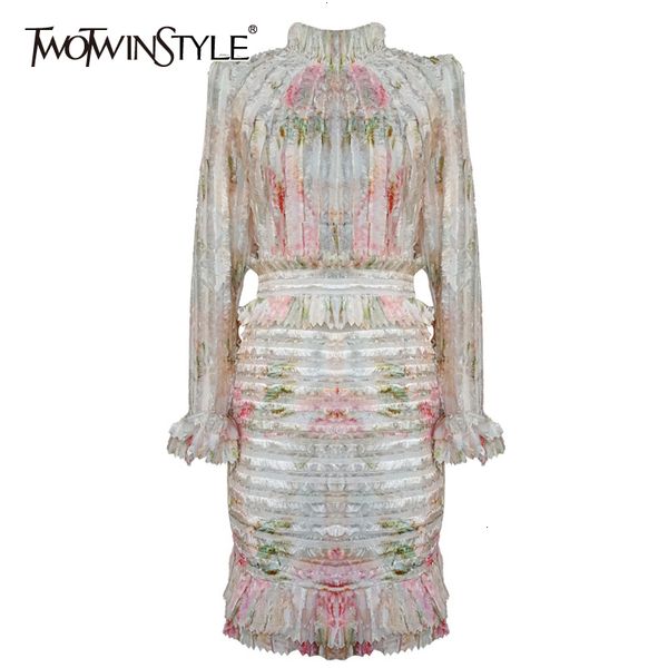 twotwinstyle ruched print dresses female stand collar flare long sleeve high waist ruffles dress women fashion clothing new 210428, Black;gray
twotwinstyle ruched print dresses female stand collar flare long sleeve high waist ruffles dress women fashion clothing new 210428, Black;gray