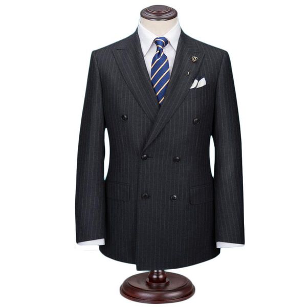 men's suits & blazers custom made to measure men suit bespoke double breasted grey pinstripe mens wedding tuxedo classic for, White;black
men's suits & blazers custom made to measure men suit bespoke double breasted grey pinstripe mens wedding tuxedo classic for, White;black