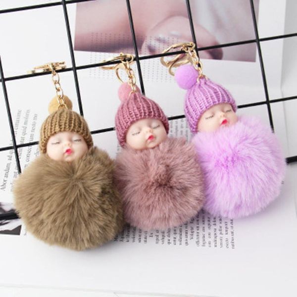 keychains 10pcs fashion sleeping baby doll keychain pompom fur ball key chain car keyring women holder bag pendant charm gifts, Silver
keychains 10pcs fashion sleeping baby doll keychain pompom fur ball key chain car keyring women holder bag pendant charm gifts, Silver