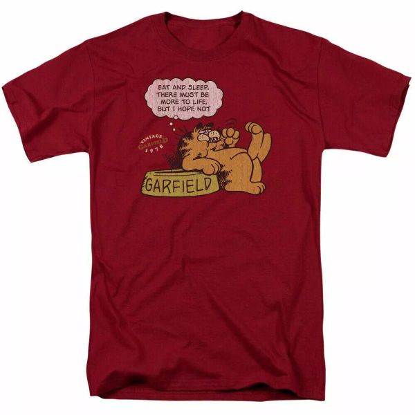 Garfield Eat And Sleep T Shirt Mens Licensed Cat Jim Davis Comics Tee Cardinal, White;black
Garfield Eat And Sleep T Shirt Mens Licensed Cat Jim Davis Comics Tee Cardinal, White;black