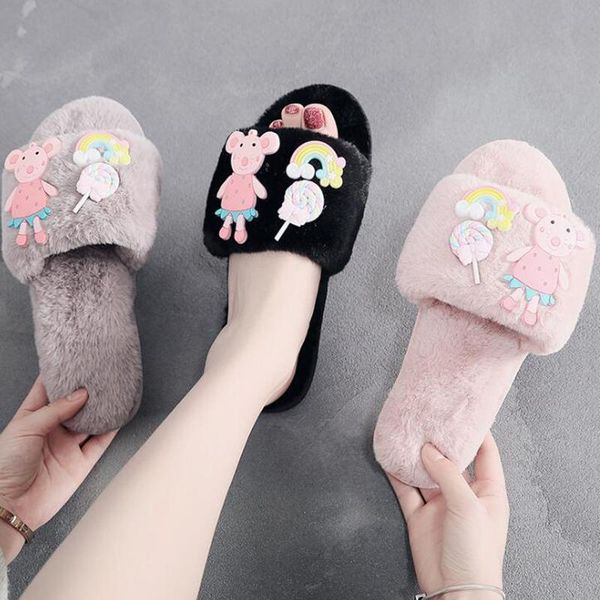 slippers winter women house plush slides fashion cartoon not-slip flat cotton female casual shoes zapatos mujer s649, Black
slippers winter women house plush slides fashion cartoon not-slip flat cotton female casual shoes zapatos mujer s649, Black