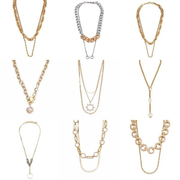 pendant necklaces 2021 bohemian multilayer coin for women gold metal pearl rhinestone choker baroque style summer beach vacation jewelry, Silver
pendant necklaces 2021 bohemian multilayer coin for women gold metal pearl rhinestone choker baroque style summer beach vacation jewelry, Silver