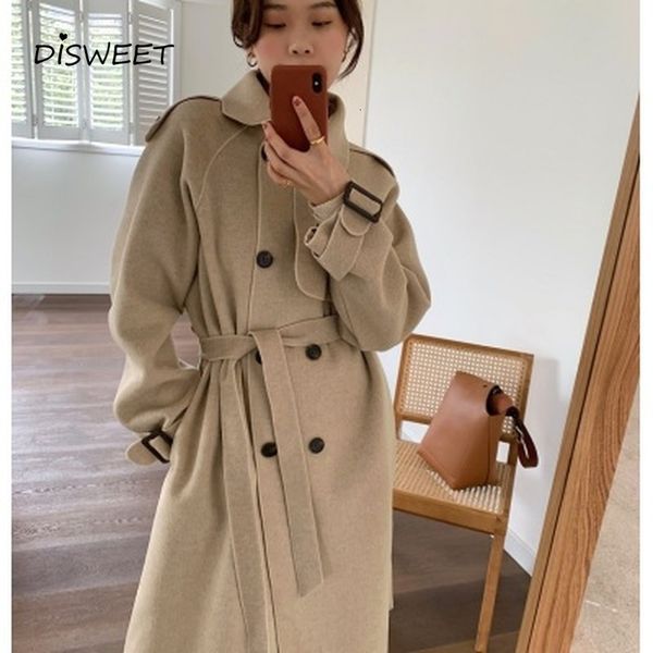 down lapel solid woolen woman temperament long-sleeved loose double-breasted long women winter warm women's coat, Tan;black
down lapel solid woolen woman temperament long-sleeved loose double-breasted long women winter warm women's coat, Tan;black