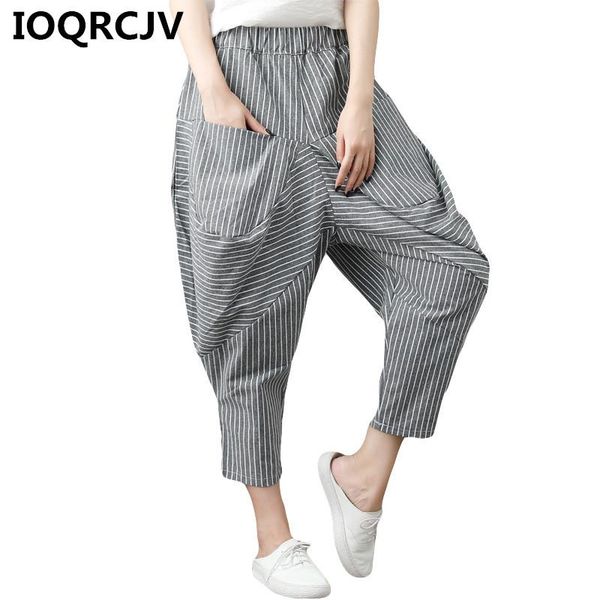 women's pants & capris 2021 summer cotton linen loose stripe female trousers elastic high waist large size femme casual harem r504, Black;white
women's pants & capris 2021 summer cotton linen loose stripe female trousers elastic high waist large size femme casual harem r504, Black;white