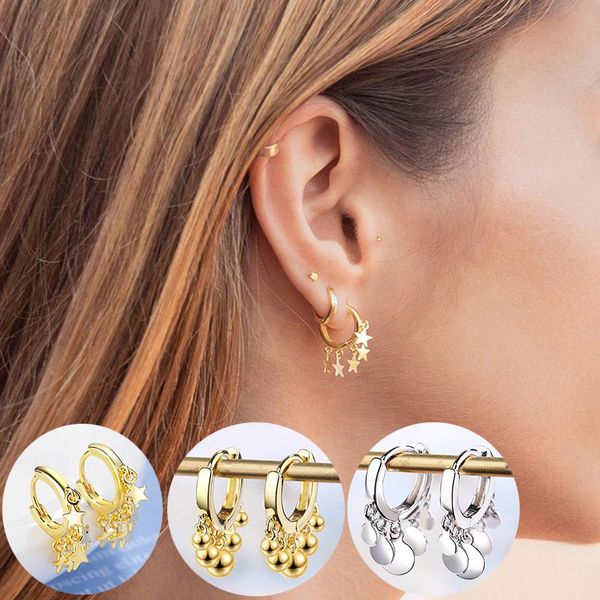 hoop & huggie bohemia ethnic lovely earrings with small pentagram stars golden huggies charming creative earring piercing jewelry gifts, Golden;silver
hoop & huggie bohemia ethnic lovely earrings with small pentagram stars golden huggies charming creative earring piercing jewelry gifts, Golden;silver