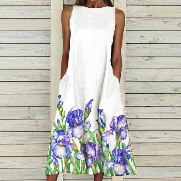 casual dresses women loose long fashion sleeveless pocket printing dress o-neck femme vintage summer holiday vestidos, Black;gray
casual dresses women loose long fashion sleeveless pocket printing dress o-neck femme vintage summer holiday vestidos, Black;gray