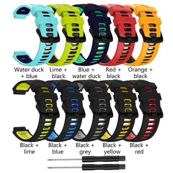 watch bands outdoor bracelet replacement steel buckle silicone strap for garmin- forerunner 735xt/220/230/235/620/630 a06 21 drop, Black;brown
watch bands outdoor bracelet replacement steel buckle silicone strap for garmin- forerunner 735xt/220/230/235/620/630 a06 21 drop, Black;brown