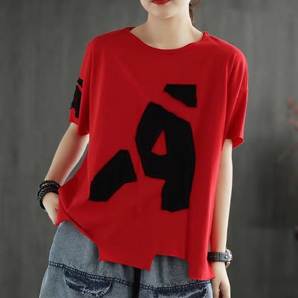 t shirts summer korean style women loose casual short sleeve o-neck t shirt all-matched cotton letter patchwork t-shirt w07 s9pg, White
t shirts summer korean style women loose casual short sleeve o-neck t shirt all-matched cotton letter patchwork t-shirt w07 s9pg, White