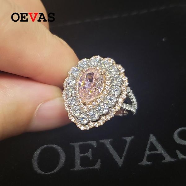 cluster rings oevas 100% 925 sterling silver sparkling pink high carbon diamond water drop for women wedding party fine jewelry gifts, Golden;silver
cluster rings oevas 100% 925 sterling silver sparkling pink high carbon diamond water drop for women wedding party fine jewelry gifts, Golden;silver