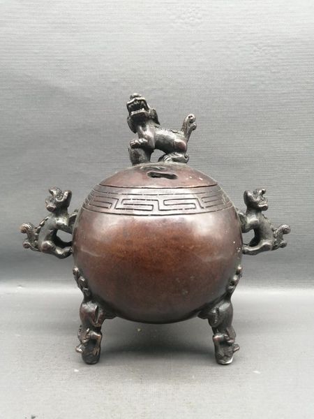 fragrance lamps home decorations gifts,antique collection old chinese copper tripod lion censer/metal incense burner
fragrance lamps home decorations gifts,antique collection old chinese copper tripod lion censer/metal incense burner